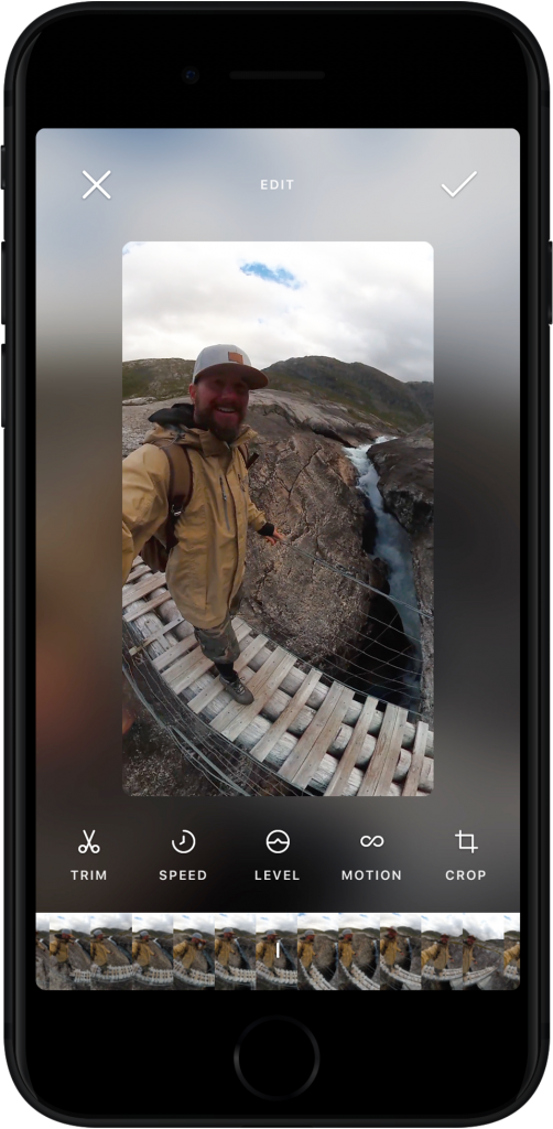 Rylo claims its camera and app can stabilize even shaky handhald shots.