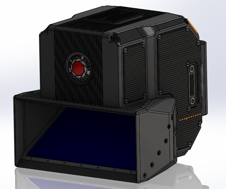 The new 8K 3D camera will look similar to RED's existing camera lineup, but its ability to display 4-view content on the Hydrogen One smartphone relies on Lucid's 3D Fusion software.