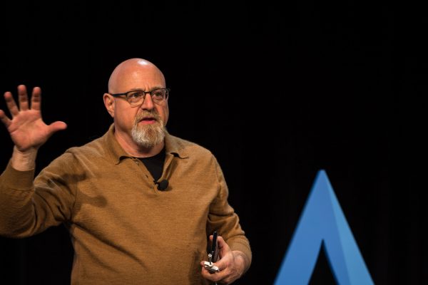 Charlie Fink presents at ARIA Augmented Reality Summit in 2018.