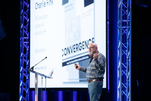 Charlie Fink presents at AWE 2019.